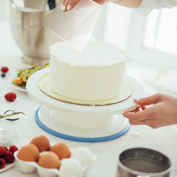 9 τμχ Clear Acrylic Scraper Cake Smooth Frosting Cream Μεγάλη ξύστρα κέικ ζαχαροπλαστικής κουζίνας Εργαλεία ψησίματος Αξεσουάρ ψησίματος Εργαλεία