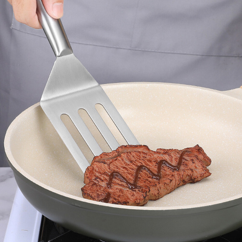 Steiku lāpstiņa Mājsaimniecības pārtika Profesionālie rīki Virtuves Blenderis Cepšanas piederumi Nerūsējošā tērauda