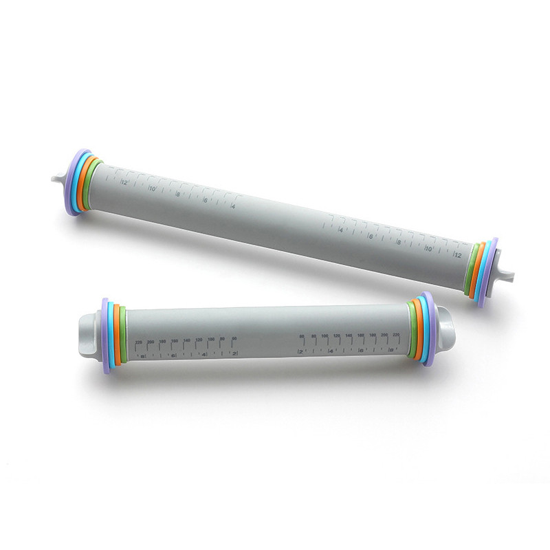 Reguliuojamo storio silikonas Miltų kočėlas Kepimo įrankiai Kepimo reikmenys Pyragai Tešlos volelis Kepimo Tešlos virtuvės įrankiai