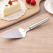 1 gab. Virtuves cepšanas konditorejas izstrādājumu pīrāgs Picas kūku griezējs nerūsējošā tērauda trīsstūrveida lāpsta ar zobu kūkas servera asmeņu griezēja lāpstiņu