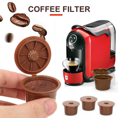 3 tk kohvifiltri tass, mis ühildub Caffitaly kapsli kohvimasinaga korduvkasutatavate kohvikapslite kaunadega, täidetavate kohvifiltritega