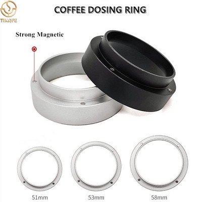 Δακτύλιος δοσομέτρησης καφέ 51/54/58 mm με μαγνητικό για φίλτρο Portafilter χωρίς πάτο Εργαλείο παρασκευής μπολ καφέ σε σκόνη εσπρέσο