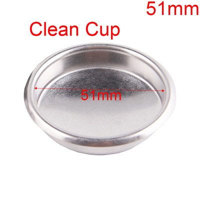 51 mm 1 tassi 2 tassi puhta korvi survega kohvimasina filter Topelttassi 304 roostevabast terasest ühekihiline portafilter