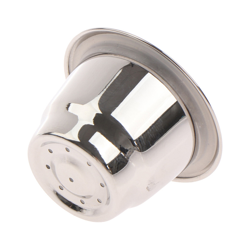 1 gab atkārtoti uzpildāms nerūsējošā tērauda espresso kafijas automāta kapsulas uzpildes filtrs Nespresso automātam atkārtoti lietojama filtra kafijas pākstīm