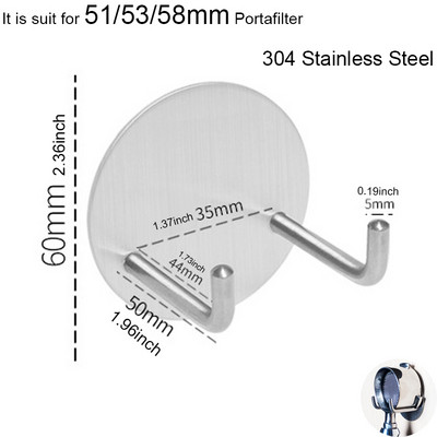 Kohvifilter 1 tassi 2 tassi 4 tassi pime kauss 51/53/58 mm surveta portafiltri korvi doseerimisrõngasharja piimatass filtrite jaoks
