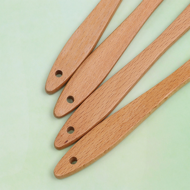 2/4 gab. Helovīna skrāpju krējuma lāpstiņa kūkas gatavošanas piederumi Cepšanas piederumi Virtuve Koka komplekts bērniem, kas nepielīp