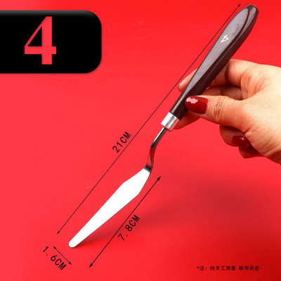 Jauns nerūsējošā tērauda konditorejas izstrādājums Lāpstiņa kūkas krēms glazūra glazūra smērētājs Fondant izlīdzināšanas kūkas gatavošanas rīki eļļas krāsošanas lāpsta