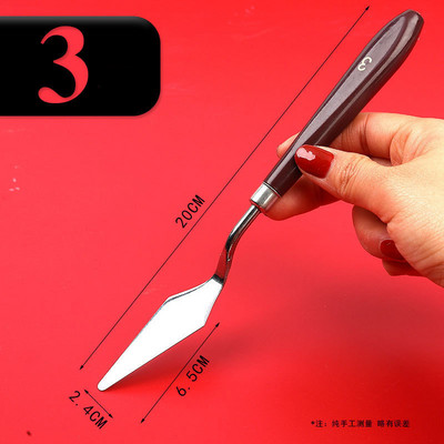 Jauns nerūsējošā tērauda konditorejas izstrādājums Lāpstiņa kūkas krēms glazūra glazūra smērētājs Fondant izlīdzināšanas kūkas gatavošanas rīki eļļas krāsošanas lāpsta