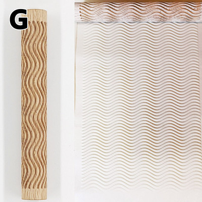 Kietmedžio kočo molio įrankis Medinės tekstūros purvo presuoto volelio raštas ritininis strypas reljefinis polimerinis molis kočėlas keramika