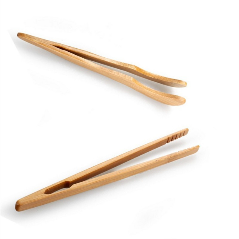 1 vnt medinis arbatos pincetas bekono arbatos spaustukas bambuko salotos maisto skrebučio lankstymo segtukas tiesūs segtukai virtuvės reikmenys arbatos reikmenys