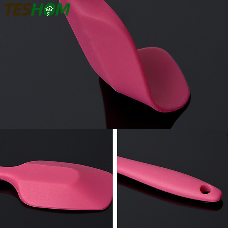 Silikona lāpstiņas karote cepumu lāpstiņas konditorejas izstrādājumu skrāpis mikseris sviests saldējums liekšķere cepšanas rīki kūkām 21cm