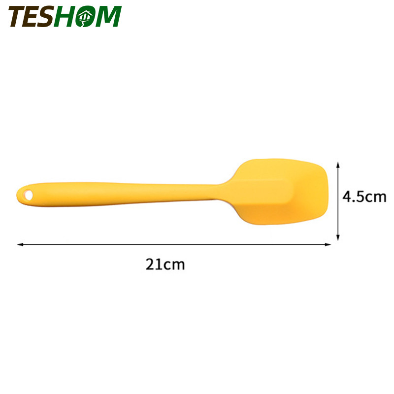 Silikona lāpstiņas karote cepumu lāpstiņas konditorejas izstrādājumu skrāpis mikseris sviests saldējums liekšķere cepšanas rīki kūkām 21cm