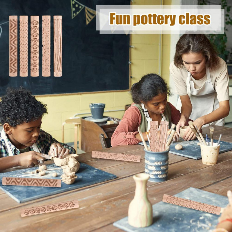 Kiváló kézi dagasztópálca szerszámos torta tésztahenger élelmiszer minőségű dombornyomott sodrófa torta tésztahenger textúrája