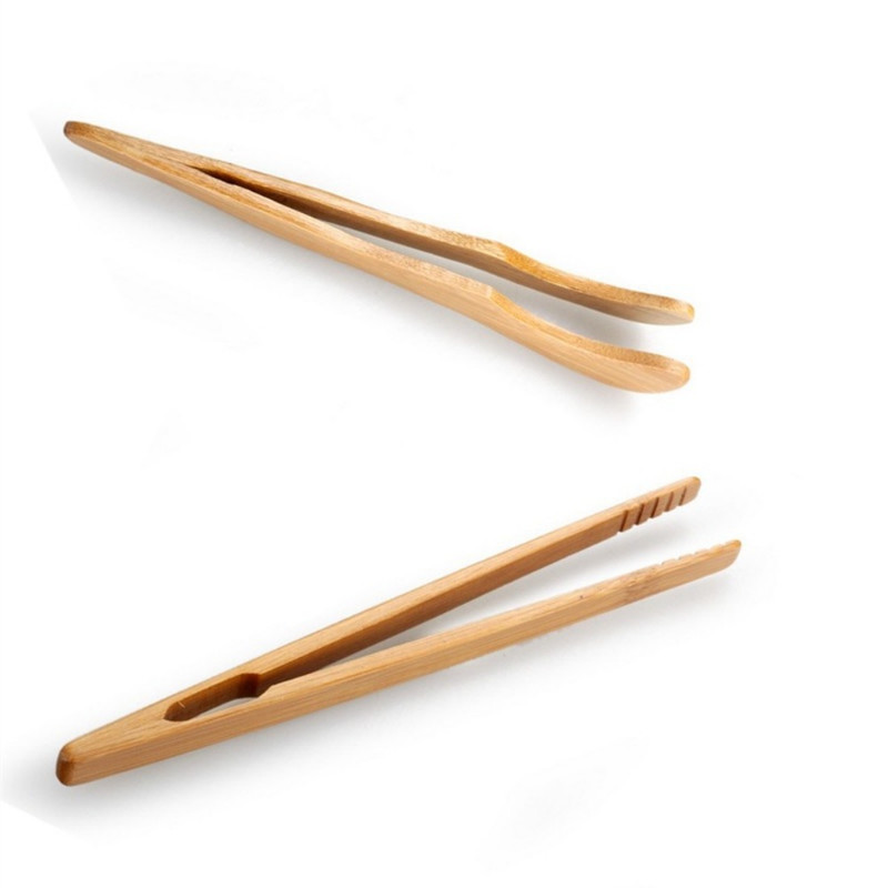 1 vnt medinis arbatos pincetas bekono arbatos spaustukai bambuko salotos maisto skrebučio lankstymo segtukas tiesūs spaustukai virtuvės reikmenys arbatos reikmenys