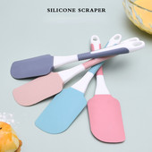 1Gb Silikona lāpstiņas Gumijas virtuves lāpstiņa Karstumizturīga Nepiedegoša Elastīgi Skrāpji Cepšana Gatavošana Skrāpēšana Sajaukšanas rīks