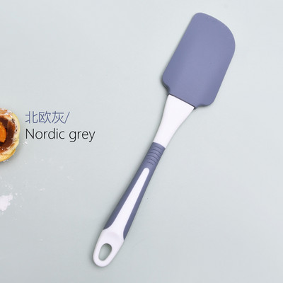 1Gb Silikona lāpstiņas Gumijas virtuves lāpstiņa Karstumizturīga Nepiedegoša Elastīgi Skrāpji Cepšana Gatavošana Skrāpēšana Sajaukšanas rīks