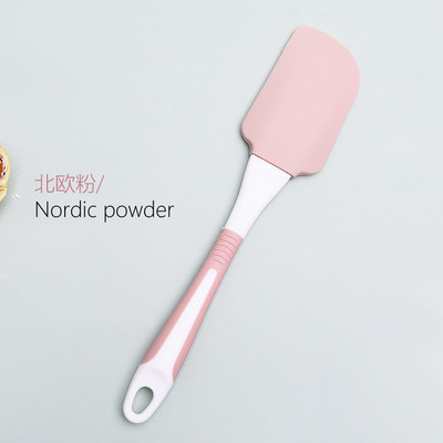 1Gb Silikona lāpstiņas Gumijas virtuves lāpstiņa Karstumizturīga Nepiedegoša Elastīgi Skrāpji Cepšana Gatavošana Skrāpēšana Sajaukšanas rīks