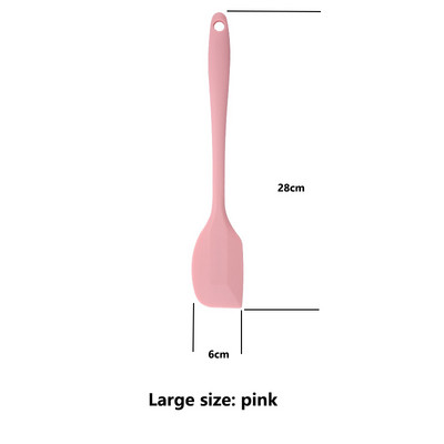 Silikona skrāpis, karstumizturīga silikona lāpstiņa — lieliski piemērota vārīšanai, cepšanai un maisīšanai — pārtikas kvalitātes virtuves skrāpis