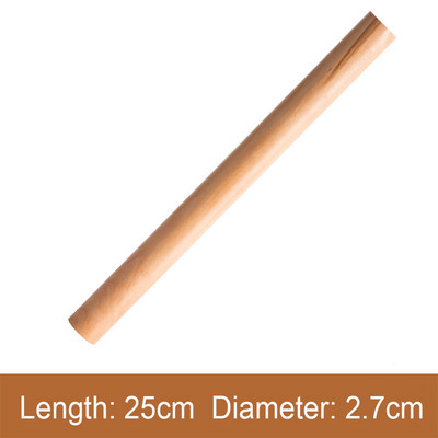 16/25/30/40cm Koka rullītis Virtuve Ēdienu gatavošana Cepšanas rīki Amatniecība Cepšana Fondant kūkas dekorēšana Melnais mīklas rullītis