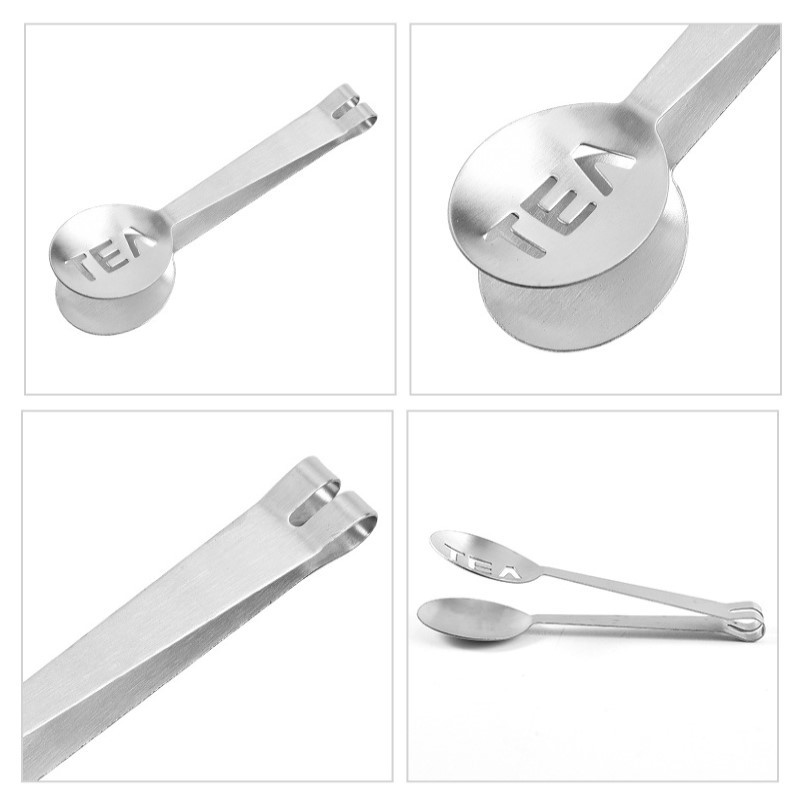 1vnt arbatos maišelio spaustukas nerūdijančio plieno sutirštintas citrininis pincetas ledinis cukrus kepsninės spaustukas Namų virtuvės prietaisų arbatos reikmenų priedai išpardavimas