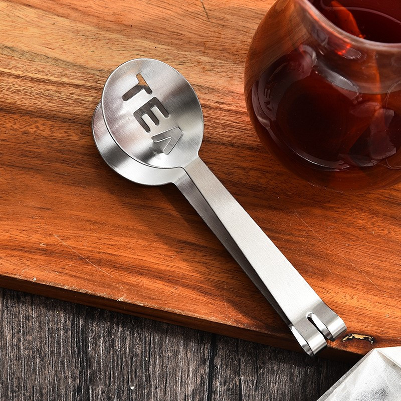 1vnt arbatos maišelio spaustukas nerūdijančio plieno sutirštintas citrininis pincetas ledinis cukrus kepsninės spaustukas Namų virtuvės prietaisų arbatos reikmenų priedai išpardavimas