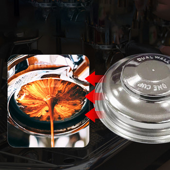 54 мм кошница за филтър за кафе от неръждаема стомана Модерна проста купа за пудра за бариста кафе аксесоари Хардуер за Nespresso