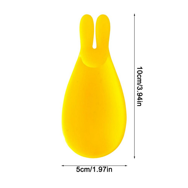 Teászacskó csíptető Aranyos nyúl formájú szilikon teászacskó tartó Újrafelhasználható és biztonságos Színes teászacskó akasztó Italjelző teatartozékok