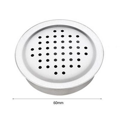 60/90 mm nerūdijančio plieno spintos spinta tinklinė anga Oro anga Baldai grotelės Oro ventiliacijos žaliuzių vėdinimo dangčiai