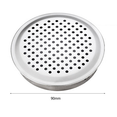 60/90 mm nerūdijančio plieno spintos spinta tinklinė anga Oro anga Baldai grotelės Oro ventiliacijos žaliuzių vėdinimo dangčiai