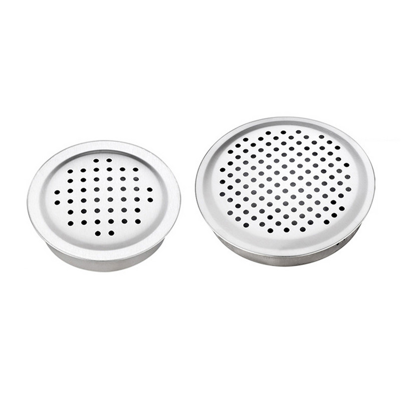 60/90 mm nerūdijančio plieno spintos spinta tinklinė anga Oro anga Baldai grotelės Oro ventiliacijos žaliuzių vėdinimo dangčiai