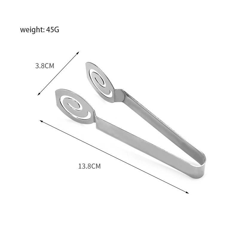 Nerūsējošā tērauda tējas maisiņa saspraude spiede tējas maisiņa knaibles pārtikas maize citrona šķēles knaibles virtuves cepšanas rīks tējas lapu sietiņa skava