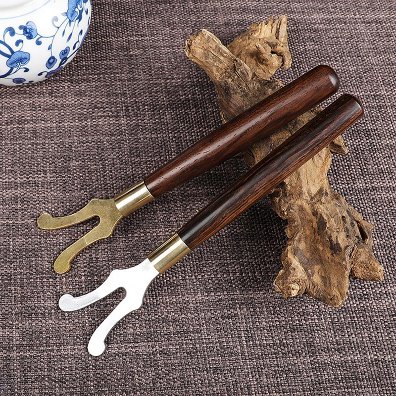 Tējas tējkannas vāka dakša Noderīga tējas tējkannas vāka vāka instrumenta klipsis dāvanu tējas tējkannas vāka skava