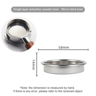 Rozsdamentes acél kávészűrő kosár csereszűrők 1/2/4 csésze és vaktál portaszűrő 51/54/58 mm kávéfőző konyhai eszköz