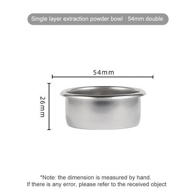 Rozsdamentes acél kávészűrő kosár csereszűrők 1/2/4 csésze és vaktál portaszűrő 51/54/58 mm kávéfőző konyhai eszköz