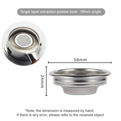 Rozsdamentes acél kávészűrő kosár csereszűrők 1/2/4 csésze és vaktál portaszűrő 51/54/58 mm kávéfőző konyhai eszköz