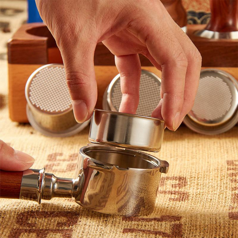 Rozsdamentes acél kávészűrő kosár csereszűrők 1/2/4 csésze és vaktál portaszűrő 51/54/58 mm kávéfőző konyhai eszköz