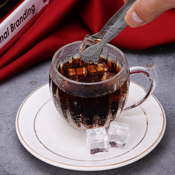 1 τμχ Ασημένια λαβίδα ζάχαρης από ανοξείδωτο ατσάλι Κλιπ παγοκύβου Κλιπ τσαγιού καφέ μπαρ Εργαλείο κουζίνας Κλιπ κουζίνας σε μπουφέ