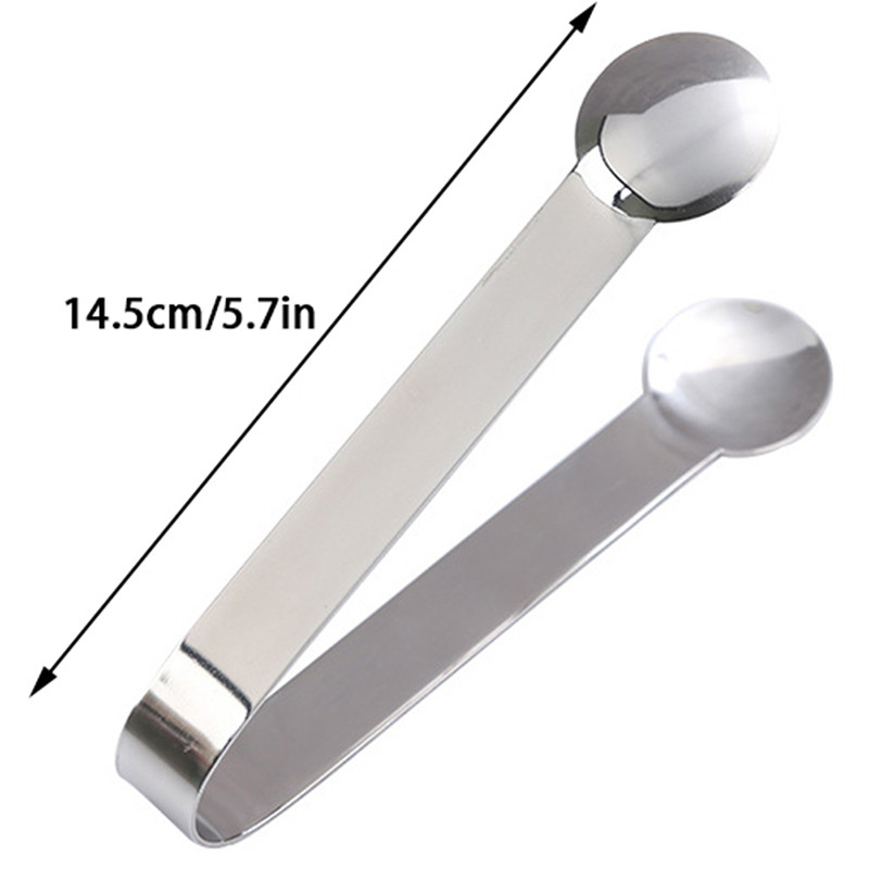 Kafijas cukura spailes nerūsējošā tērauda pincetes skavas cukura skavas dzēriena kafijas ledus kubiņa tējas skavas virtuves bāra rīks