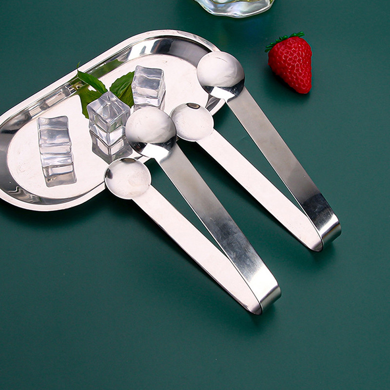 Kafijas cukura spailes nerūsējošā tērauda pincetes skavas cukura skavas dzēriena kafijas ledus kubiņa tējas skavas virtuves bāra rīks