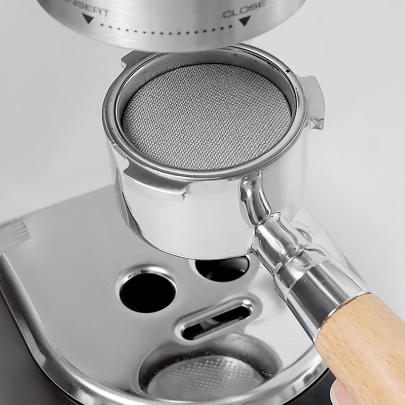 Nerūsējošā tērauda 51/53/58 mm kafijas filtra plāksnes sekundārais saķepināšanas sieta filtrs 1/1,7 Mm biezums atkārtoti lietojams atpakaļskalošanas filtrs