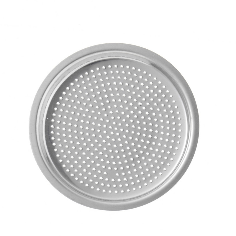 Rezerves daļas Moka Pot nerūsējošā tērauda blīves filtra plāksnei atkārtoti lietojama metāla espresso kafijas filtra grozam kafijas automātam