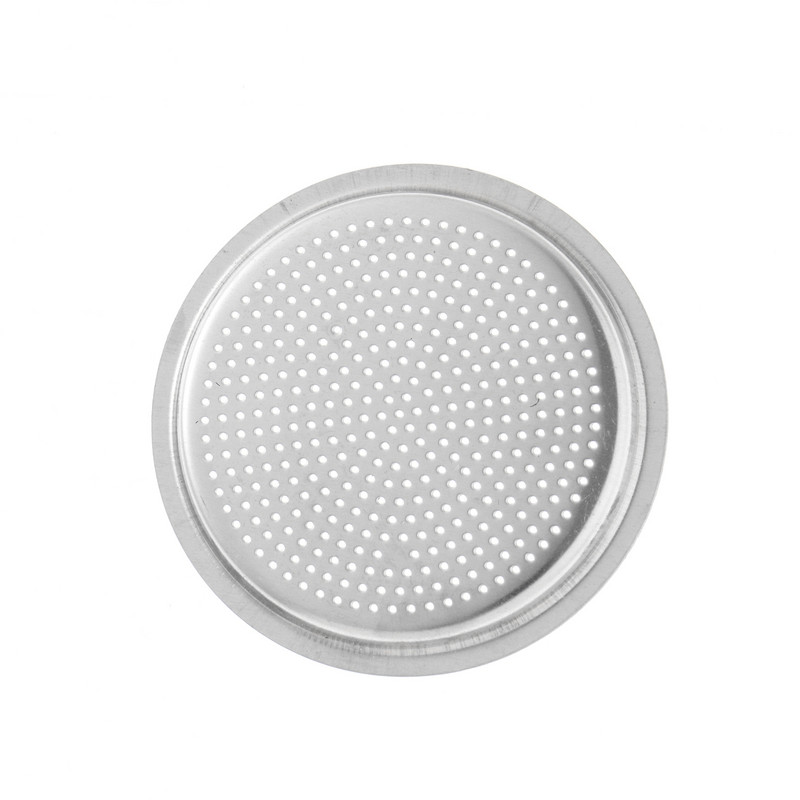 Rezerves daļas Moka Pot nerūsējošā tērauda blīves filtra plāksnei atkārtoti lietojama metāla espresso kafijas filtra grozam kafijas automātam