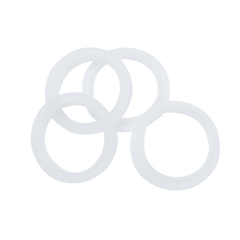 ICafilas 5gab Silikona O veida gredzeni 5gab O veida gredzeni saderīgi ar Nespresso nerūsējošā tērauda uzpildāmām kapsulām kafijai