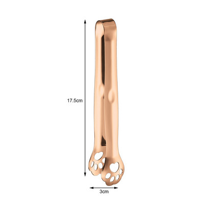 1GAB kaķa spīļu formas bārbekjū pārtikas standziņas ledus kubiņa saspraudes virtuves sīkrīki salātu saspraudes steika skava nerūsējošā tērauda BBQ pārtikas knaibles