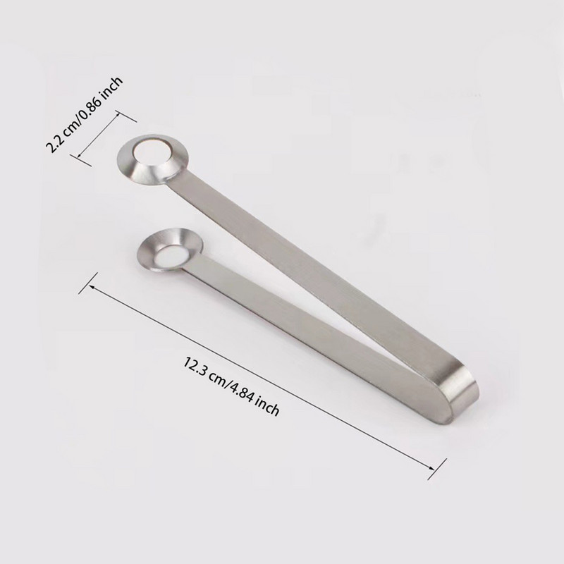 Nerūdijančio plieno mini serviravimo žnyplės Smooth Edge Kavos cukraus klipas kepimo žnyplės namų virtuvei Desertai Indai pjop