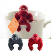 Silikona tējas maisiņu turētājs Galda trauki Tējas kannas dekorēšanai Dzērienu trauki Izlases krāsas vīna glāze Etiķetes ballīšu piederumi Tējas piederumi