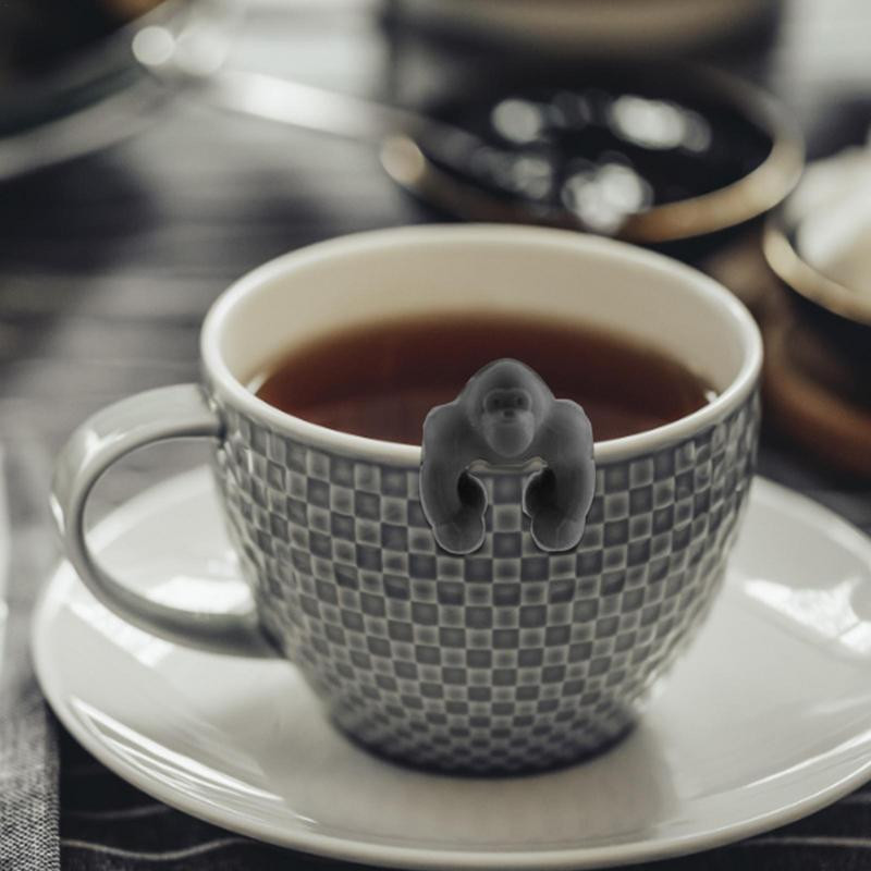 Silikona tējas maisiņu turētājs Galda trauki Tējas kannas dekorēšanai Dzērienu trauki Izlases krāsas vīna glāze Etiķetes ballīšu piederumi Tējas piederumi