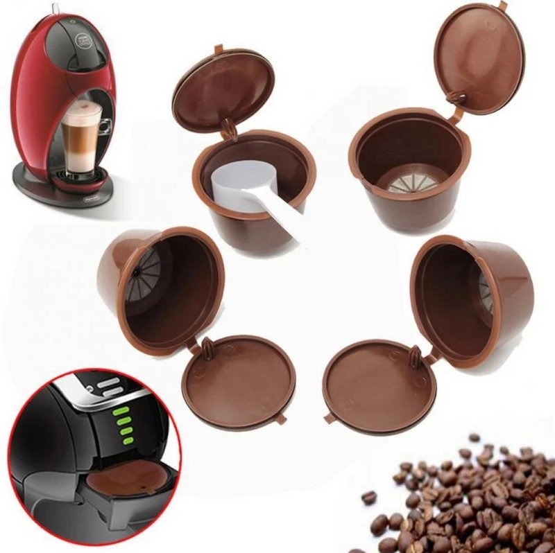 1 tk kohvimasina korduvkasutatav kapsli kohvitassi filter Nescafe korduvtäidetava kohvitassi hoidiku kaunasõel Dolce Gusto jaoks