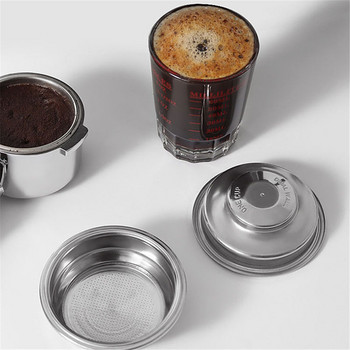 Καλάθι φίλτρου καφέ 304 από ανοξείδωτο ατσάλι 51mm/58MM με πίεση 1 οπής Καλάθι καφέ για Espresso Portafilter Coffee Accessories