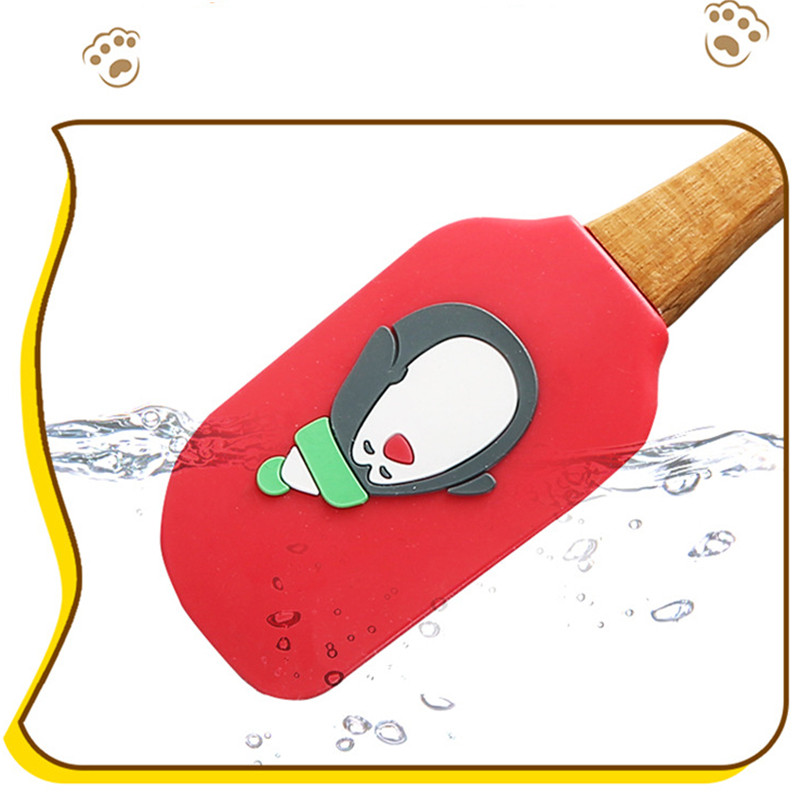 Kalėdų serijos tortų kremo mentele Kalėdų Senelio silikono tešlos grandiklis Nelipnus sviesto tešlos maišytuvas Virtuvės kepimo reikmenys